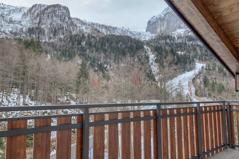 Sella Nevea bicamere arredato terrazza