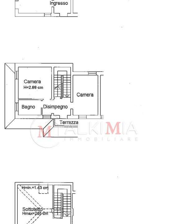 Villa con piscina Dignano pianta