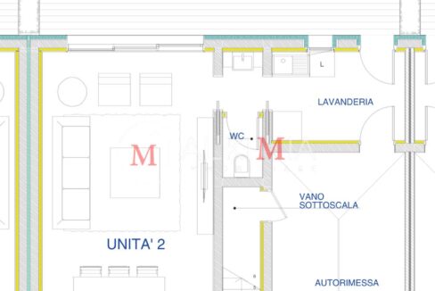 Pianta villa Passons 2 piano terra