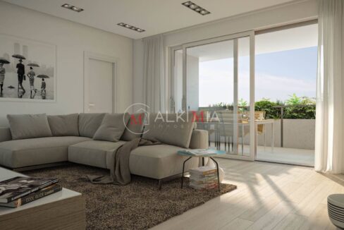 Udine nord bilocale soggiorno