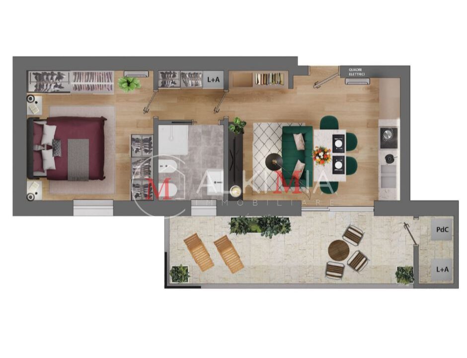 Udine nord pianta bilocale