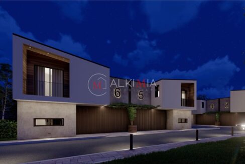 Villa Passons Pasian di Prato render esterno notte
