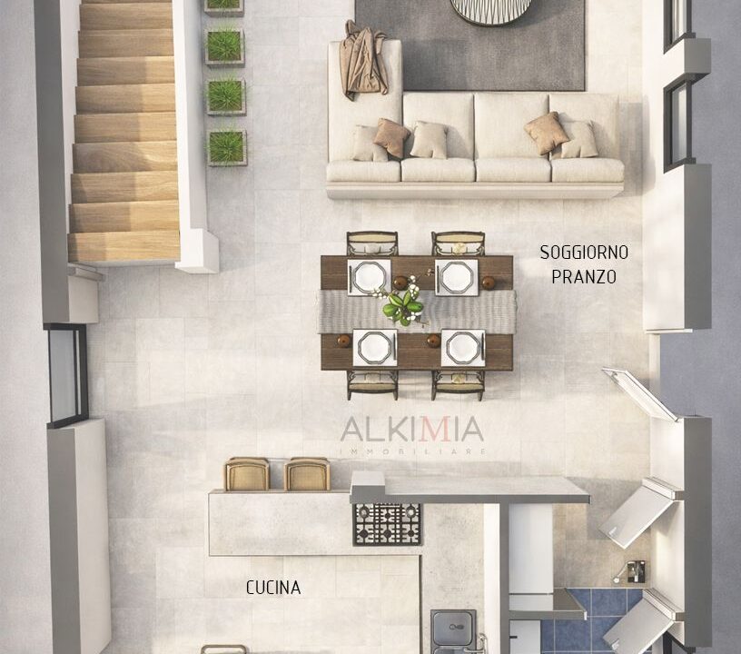 Reana villetta n. 1 pianta piano terra