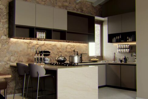 Cividale del Friuli Corte Forum Iulii tricamere e bicamere cucina