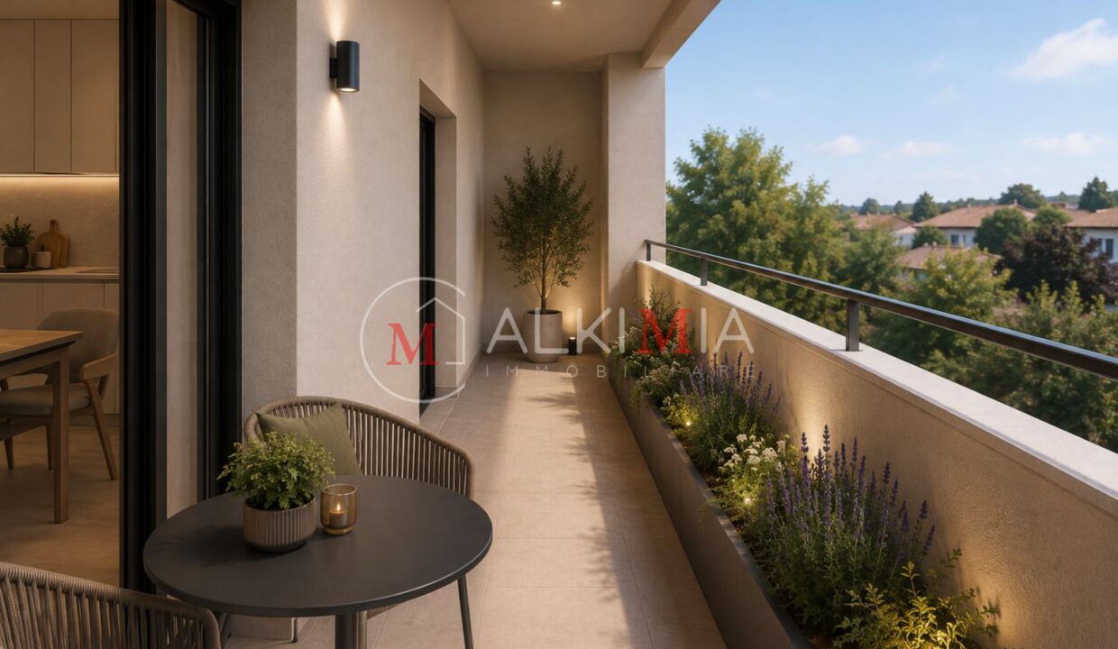 Tricamere Udine Rizzi terrazza