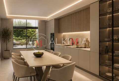 Villa bifamiliare Pavia di Udine render cucina