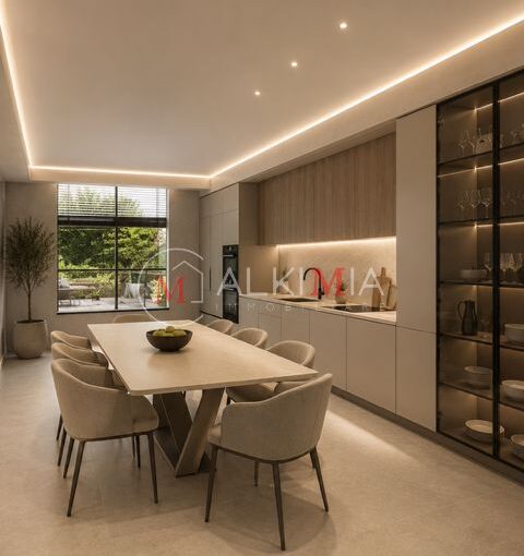 Villa bifamiliare Pavia di Udine render cucina