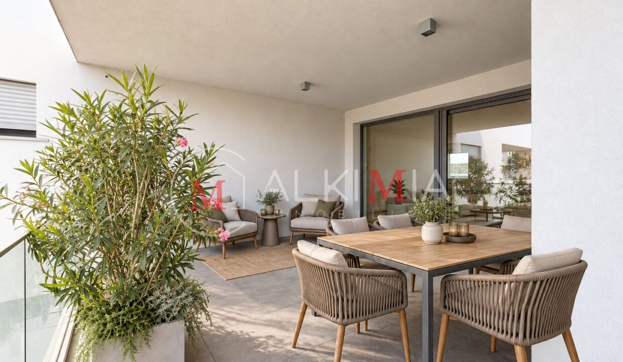 Udine nord tricamere render terrazza