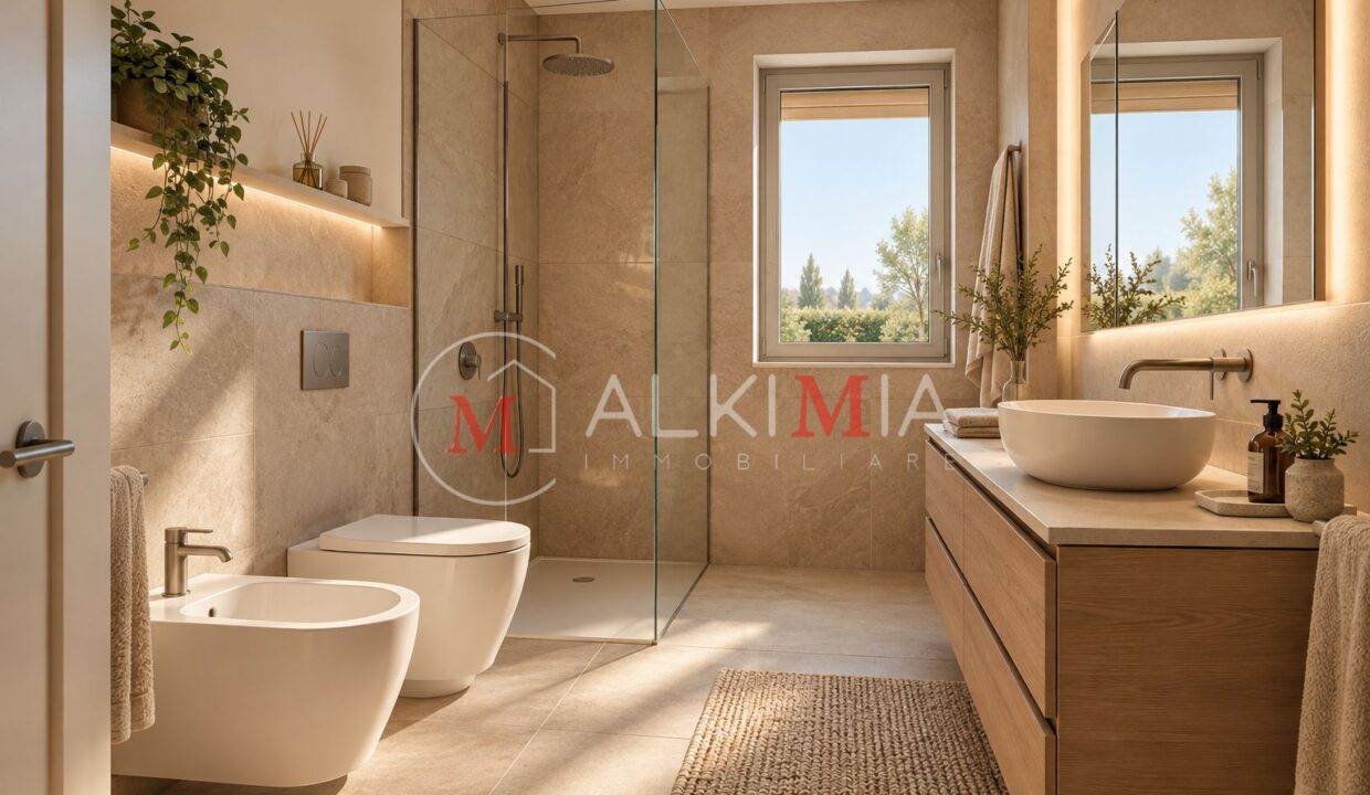 Villa Gonars con giardino bagno 2