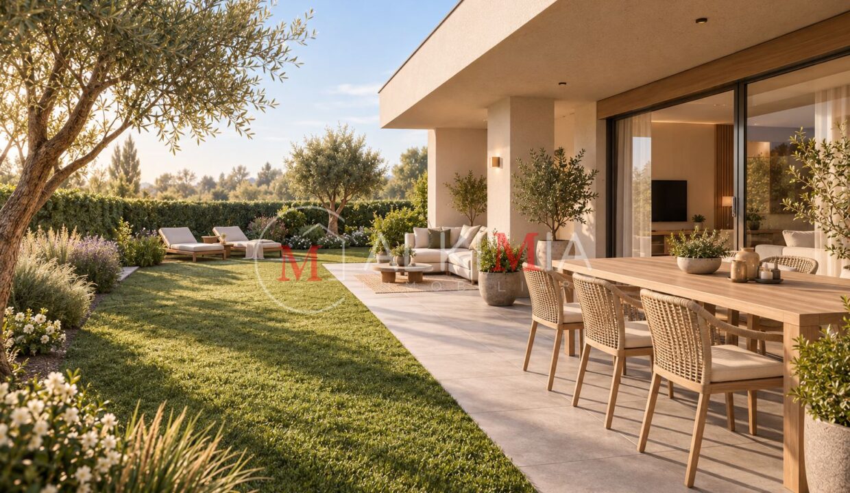 Villa Gonars con giardino esterno