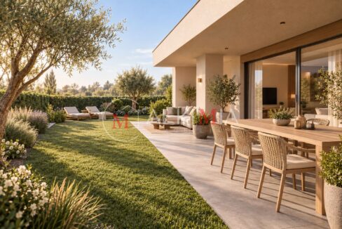 Villa Gonars con giardino esterno