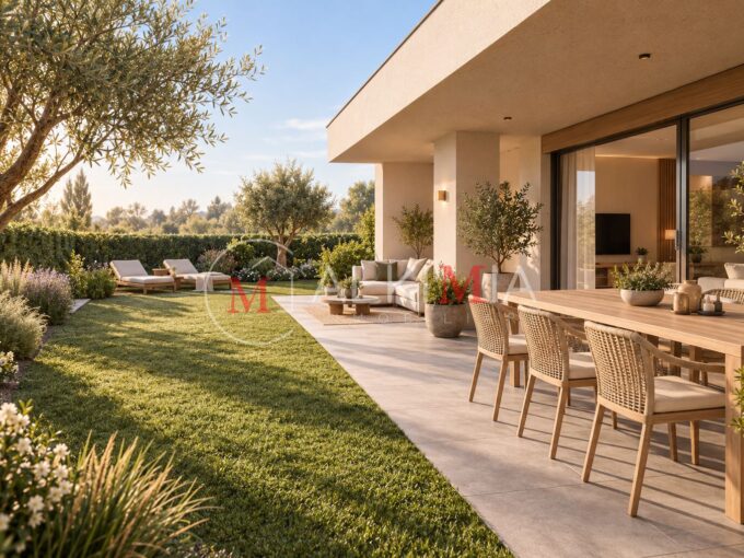 Villa Gonars con giardino esterno